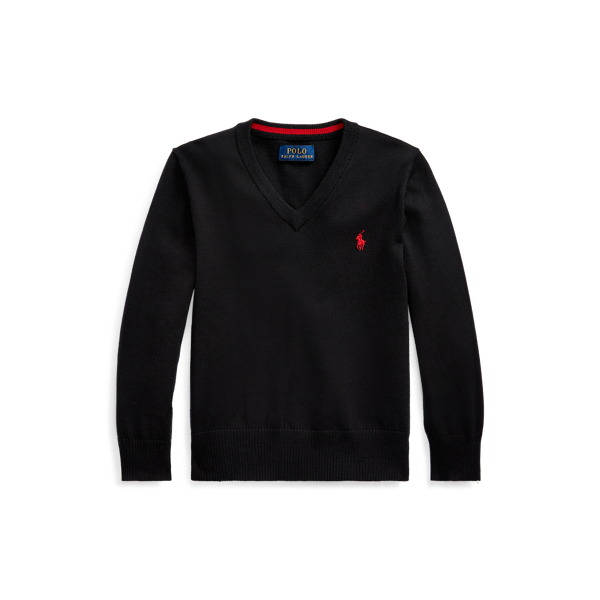 Pull col en&nbsp;V en coton Boys 1.5-6 Years en 1