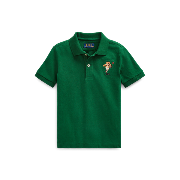 Kicker Bear Cotton Mesh Polo Boys 2-7 1