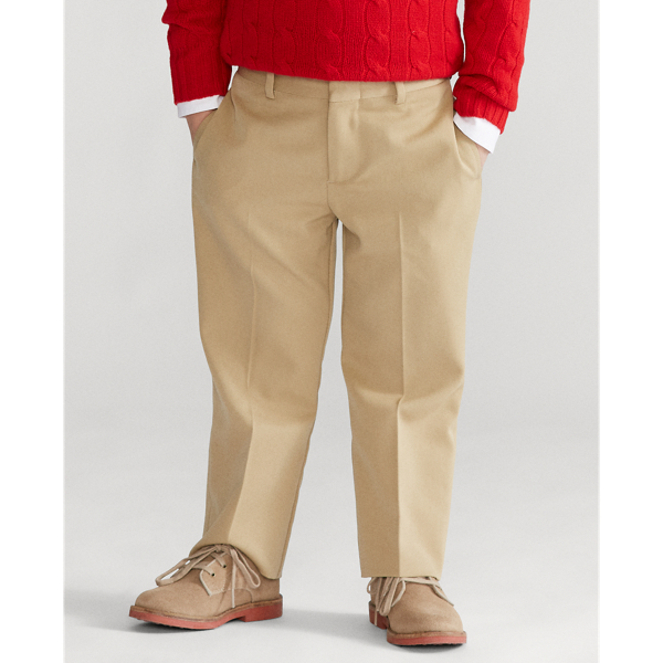 Tan Wool Gabardine Trouser Boys 2-7 4