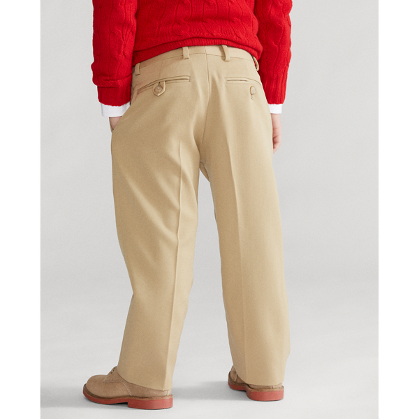 Tan Wool Gabardine Trouser Boys 2-7 5