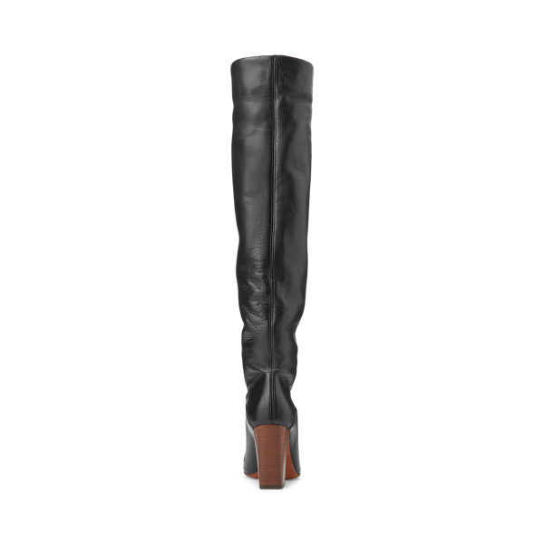 Black Brie Leather Boot Polo Ralph Lauren 4