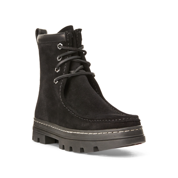 Black Mikayla Suede Boot Polo Ralph Lauren 3