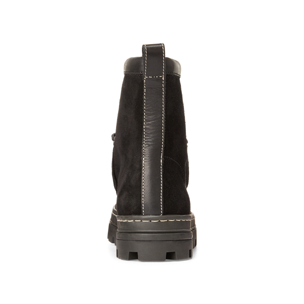 Black Mikayla Suede Boot Polo Ralph Lauren 4