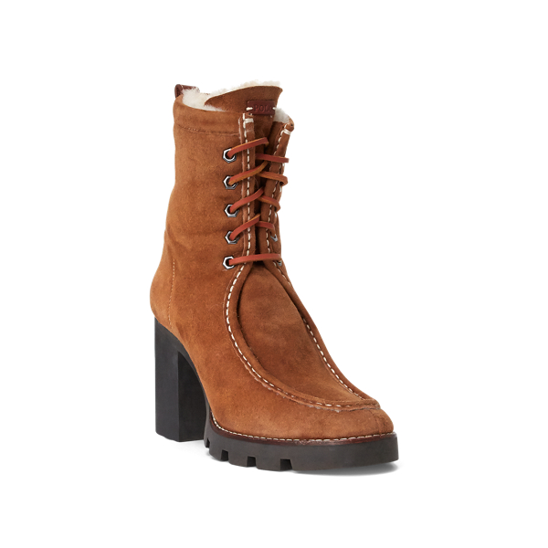 Natural/Pale Russet Schulyer Shearling Boot Polo Ralph Lauren 3
