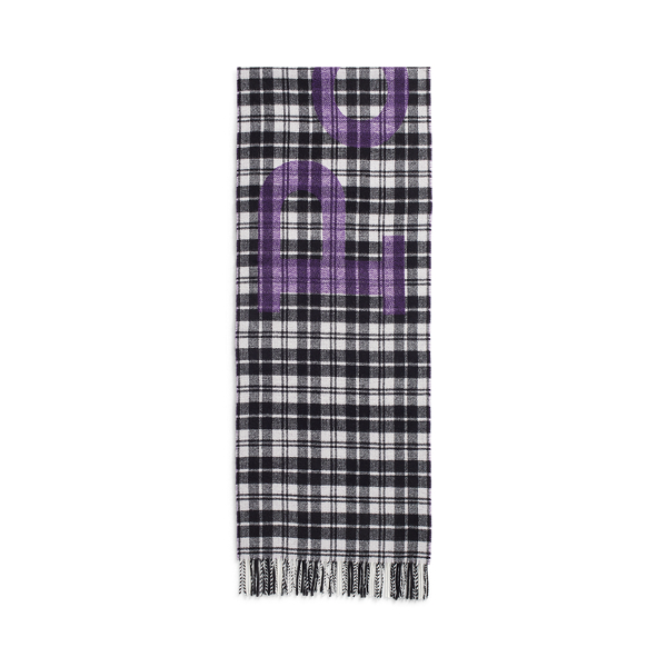 Plaid Wool Jacquard Scarf Polo Ralph Lauren 1