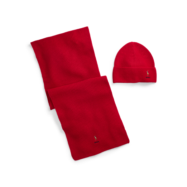 Ralph Red Hat & Scarf Set Polo Ralph Lauren 2