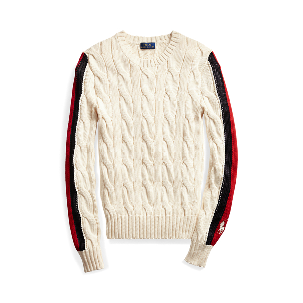 Striped Cable-Knit Jumper Polo Ralph Lauren 1