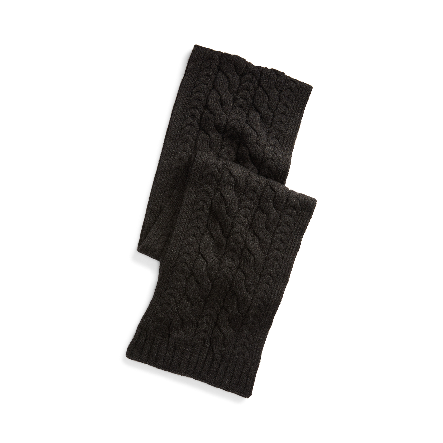 Мужской шарф Ralph Lauren Cable-Knit Cashmere, цвет: Угольный — фото 2