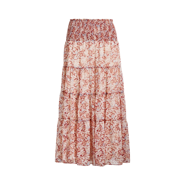 Tiered Georgette Peasant Skirt Lauren in 1