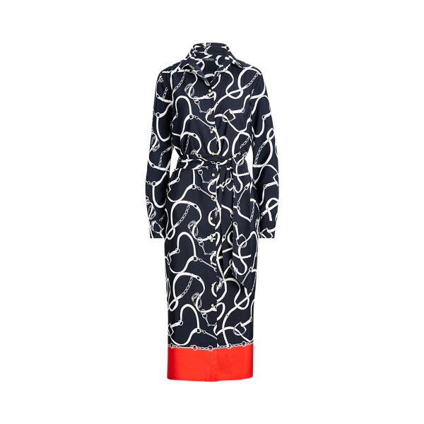 Print Crepe Shirtdress Lauren 1