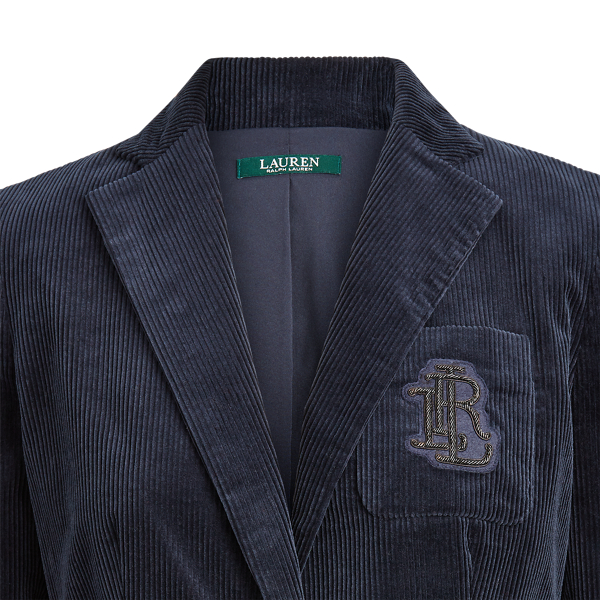 Lauren Navy Bullion-Patch Corduroy Blazer Lauren 3