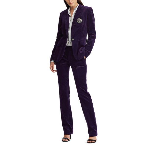 Plum Wine Bullion-Patch Corduroy Blazer Lauren 3