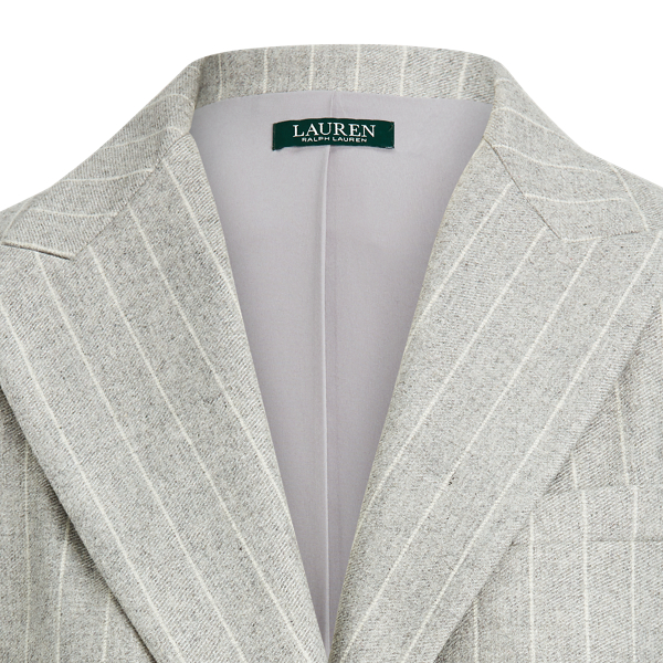 Light Grey Multi Wool-Blend Blazer Lauren 6