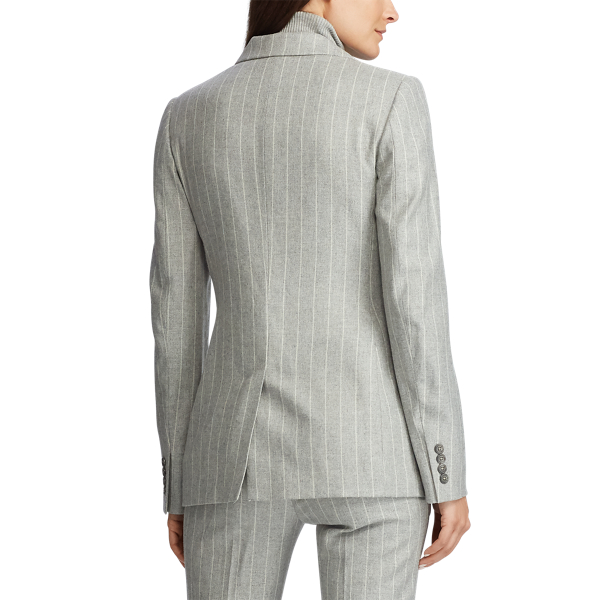 Light Grey Multi Wool-Blend Blazer Lauren 5