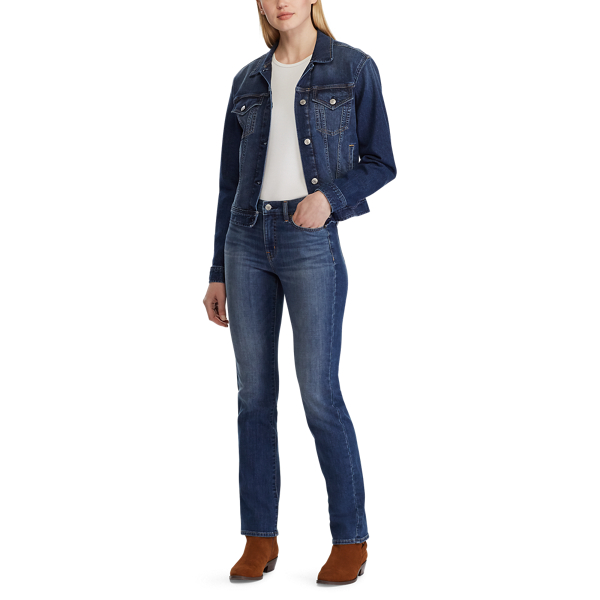 Cadet Blue Wash Denim Jacket Lauren 3
