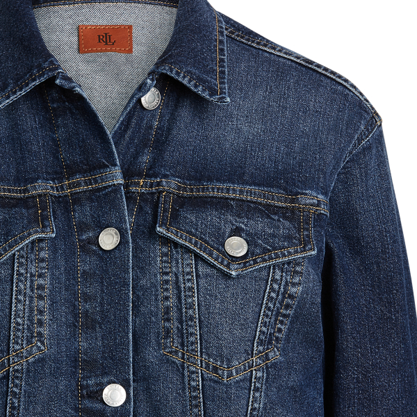 Cadet Blue Wash Denim Jacket Lauren 6