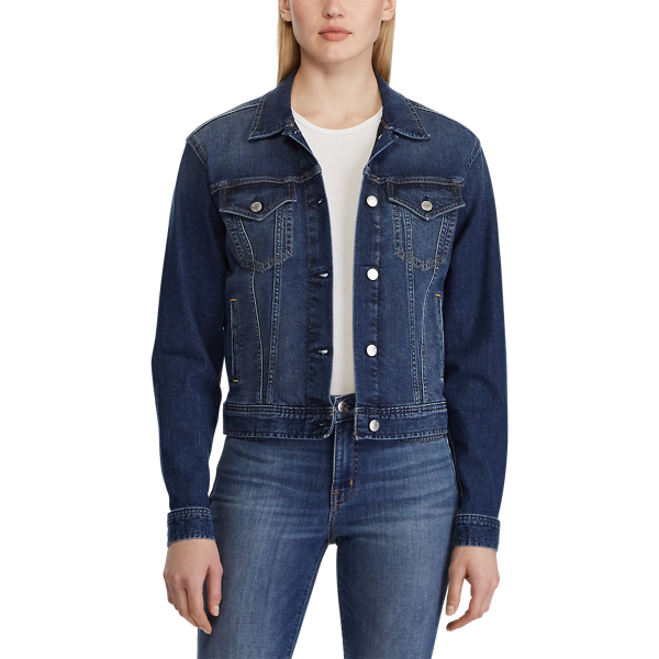 Cadet Blue Wash Denim Jacket Lauren 4