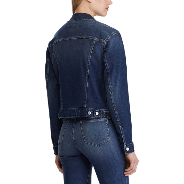 Cadet Blue Wash Denim Jacket Lauren 5