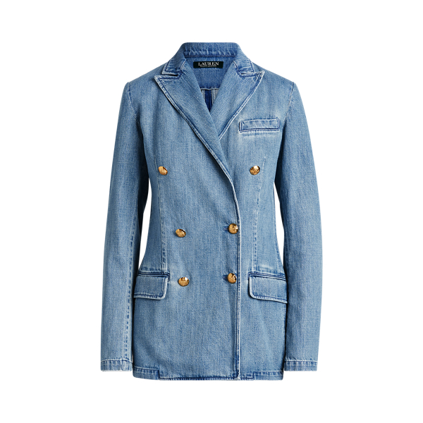 Double-Breasted Denim Blazer Lauren em 1