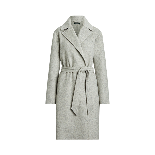 Wrap-Front Wool-Blend Coat Lauren 1