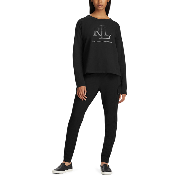 Polo Black French Terry Sweater Lauren 2