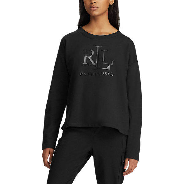 Polo Black French Terry Sweater Lauren 3