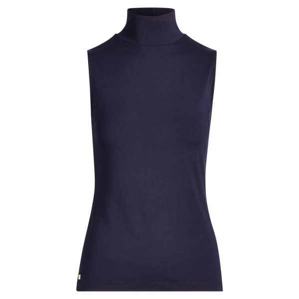 Sleeveless Turtleneck Top