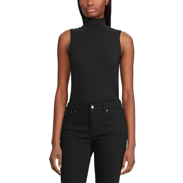 Sleeveless Turtleneck Top