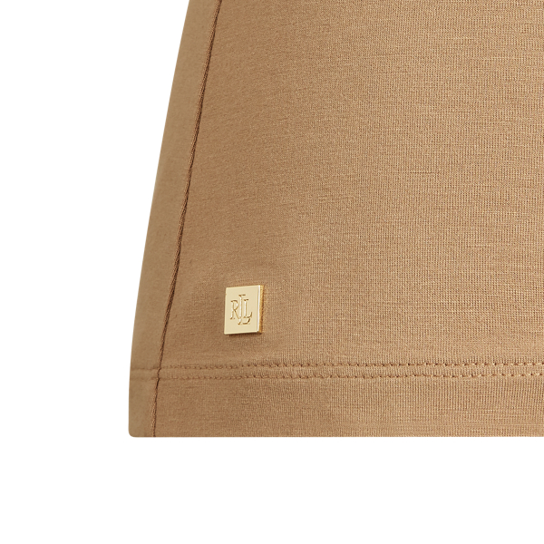 Classic Camel Sleeveless Turtleneck Top Lauren 2
