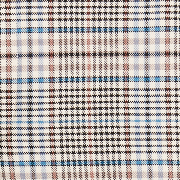 Glencheck-Hose mit weitem Bein Lauren in Braun/Blau multi 5