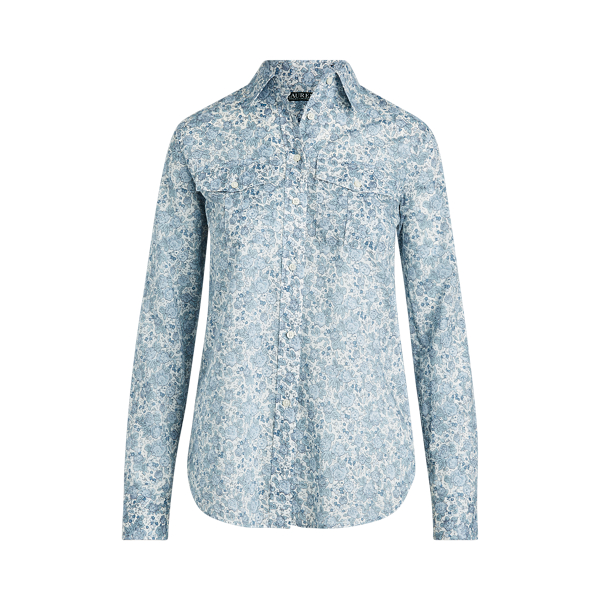 Floral Cotton Voile Shirt Lauren 1