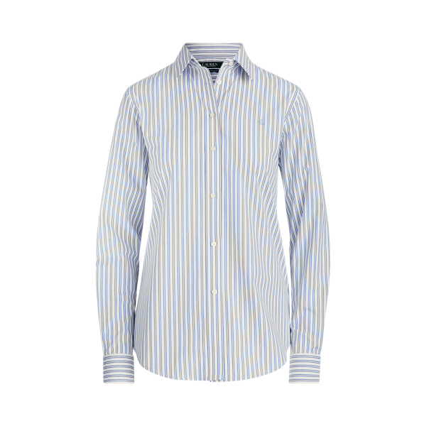 Easy Care Striped Cotton Shirt Lauren 1