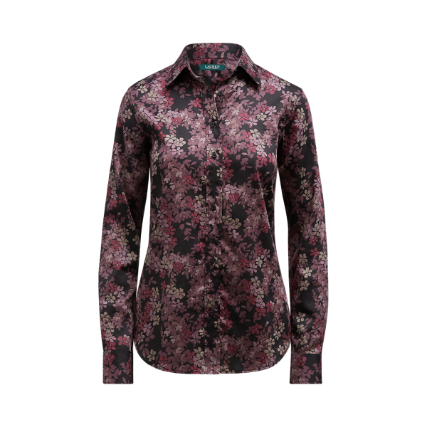 Point-Collar Cotton Shirt Lauren 1