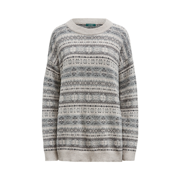 Fair Isle Cotton-Blend Jumper Lauren 1