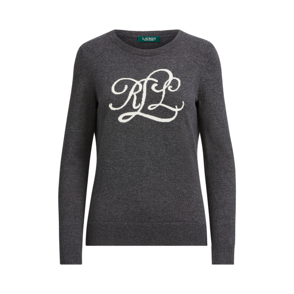 Intarsia-Knit-Logo Jumper Lauren 1