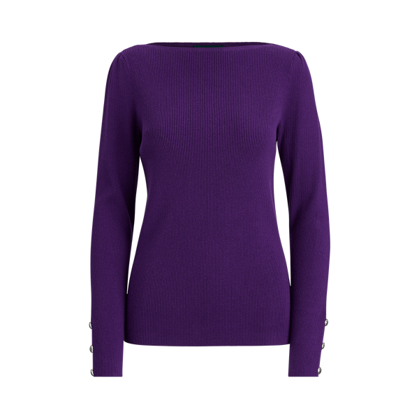 Boatneck Puff-Sleeve Sweater Lauren 1