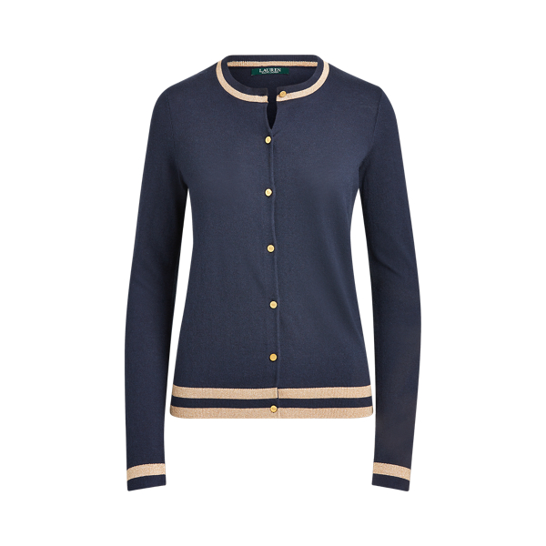 Cardigan en coton m&eacute;lang&eacute; Lauren en 1