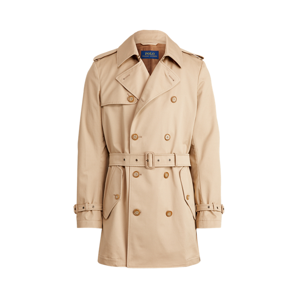 Stretch Chino Trench Coat