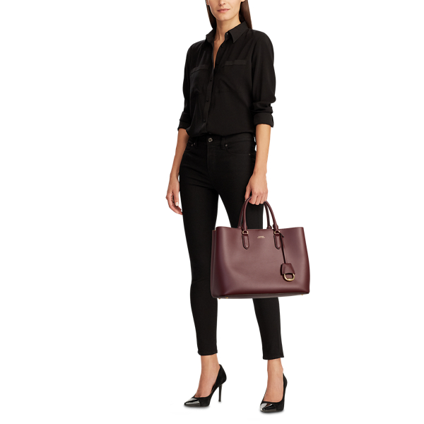 Leather Large Marcy Satchel