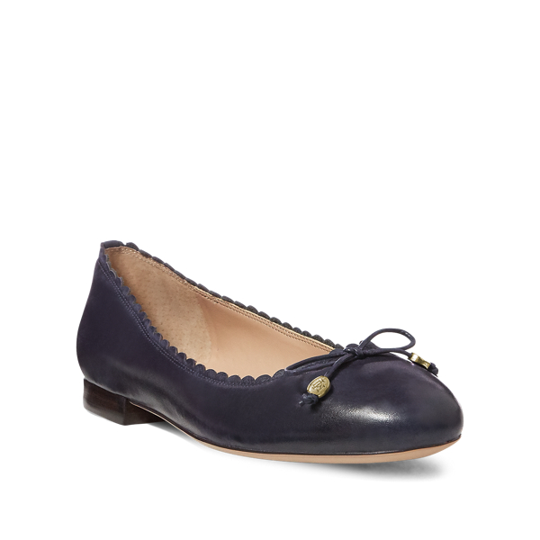 Lauren ralph lauren glennie bow flats outlet