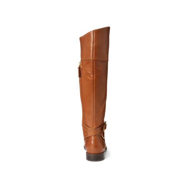 Deep Saddle Tan Bosworth Leather Boot Lauren 4