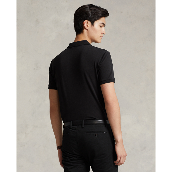 POLO RALPH LAUREN slim fit 黒s 1枚 Genuine Polo Ralph Lauren Custom Slim Fit Mesh Polo Shirt