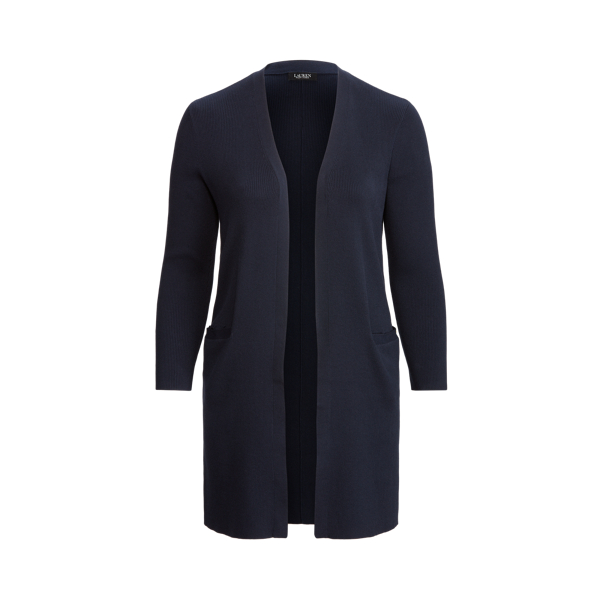 Lauren Navy Cotton-Blend Cardigan Lauren Woman 2