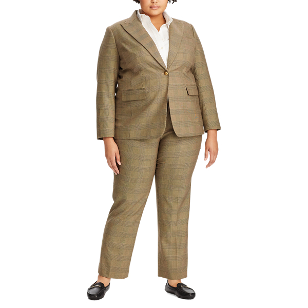 Glencheck-Blazer Lauren Woman in Braun/Sandbraun multi 3