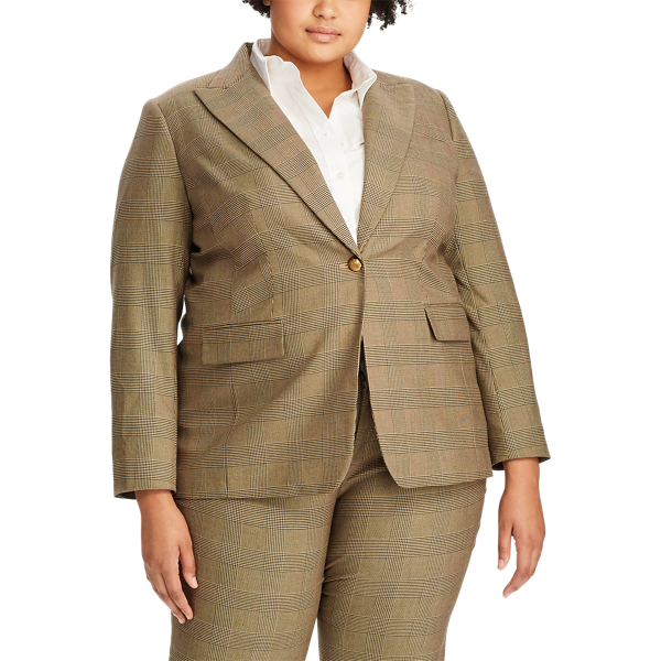 Glencheck-Blazer Lauren Woman in Braun/Sandbraun multi 4