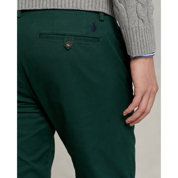 College Green Stretch Straight Fit Washed Chino Pant Polo Ralph Lauren 6