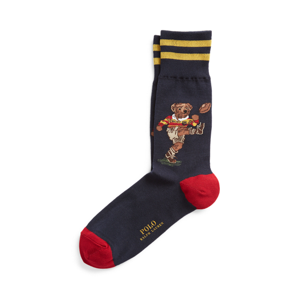 Rugby Bear Crew Socks Polo Ralph Lauren em 1
