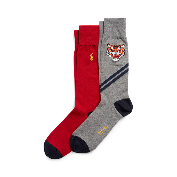 Tiger & Stripes Sock 2-Pack Polo Ralph Lauren 1