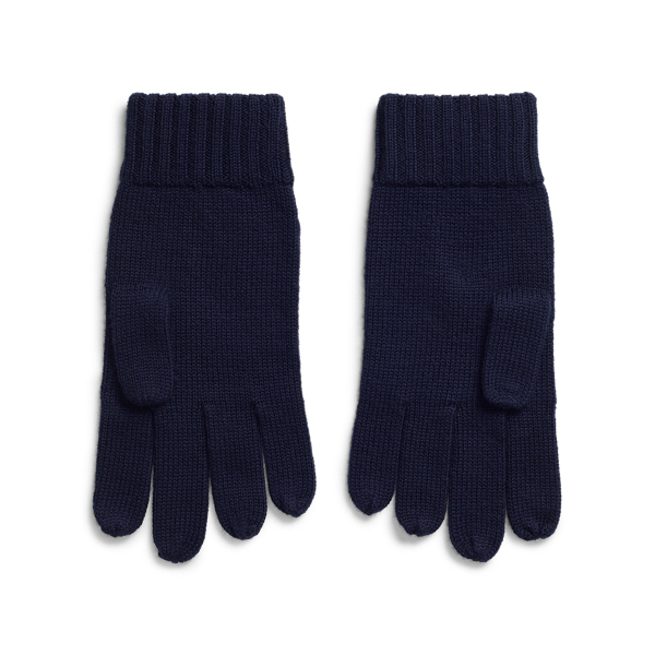 Navy Signature Pony Wool Gloves Polo Ralph Lauren 2
