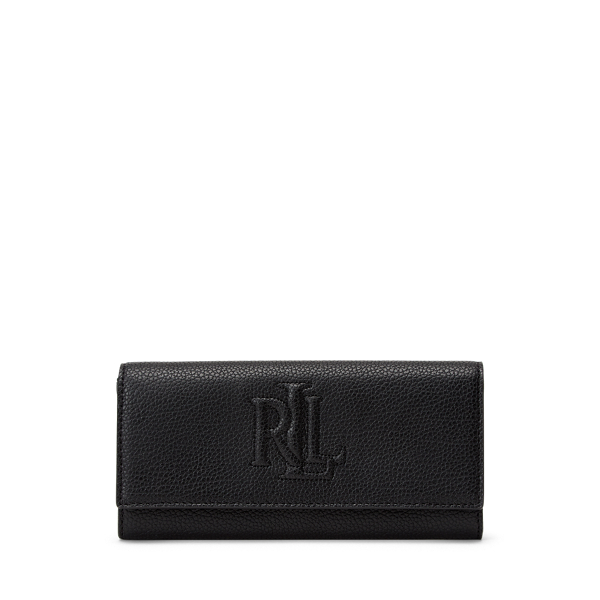 Portefeuille moyen en cuir chagrin